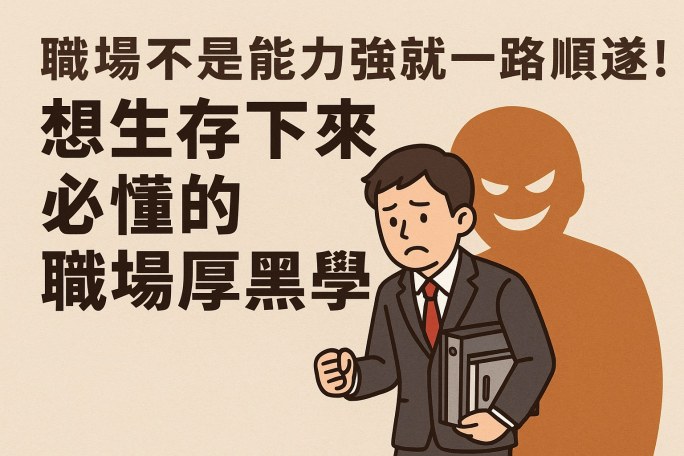 職場不是能力強就一路順遂! 想生存下來必懂的職場厚黑學